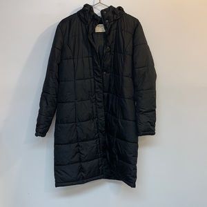 Faded glory black parka size L